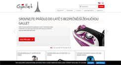 Desktop Screenshot of gallet.cz